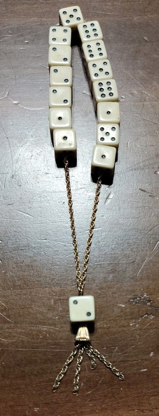 VTG Komboloi Bakelite Dice 1960s Greek Worry Prayer good luck dice beads