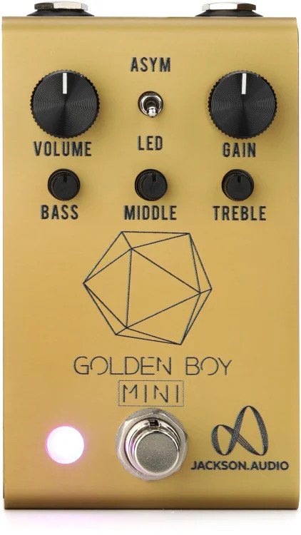 Jackson Audio Golden Boy Mini Overdrive Pedal - Gold