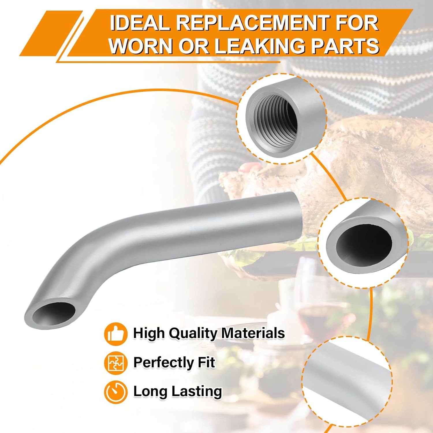 Valve Spout Kit Replacement Parts for Masterbuilt 10 Liter XL Electric Fryer, Oi