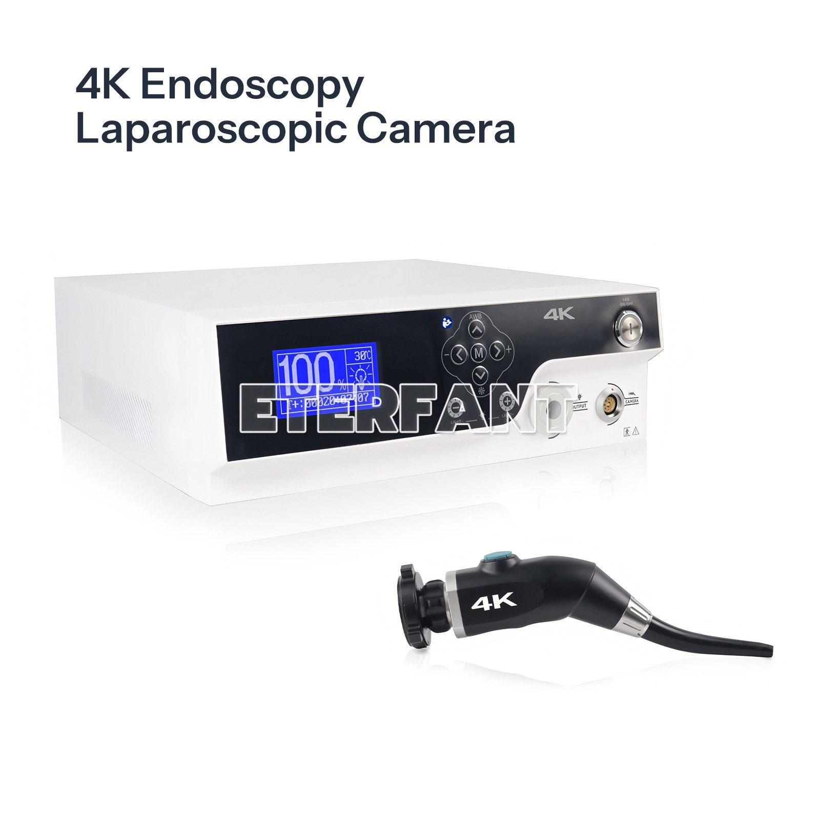 2 in 1 Integrated 4K UHD Endoscope Camera System LED Light Source Portable ENT