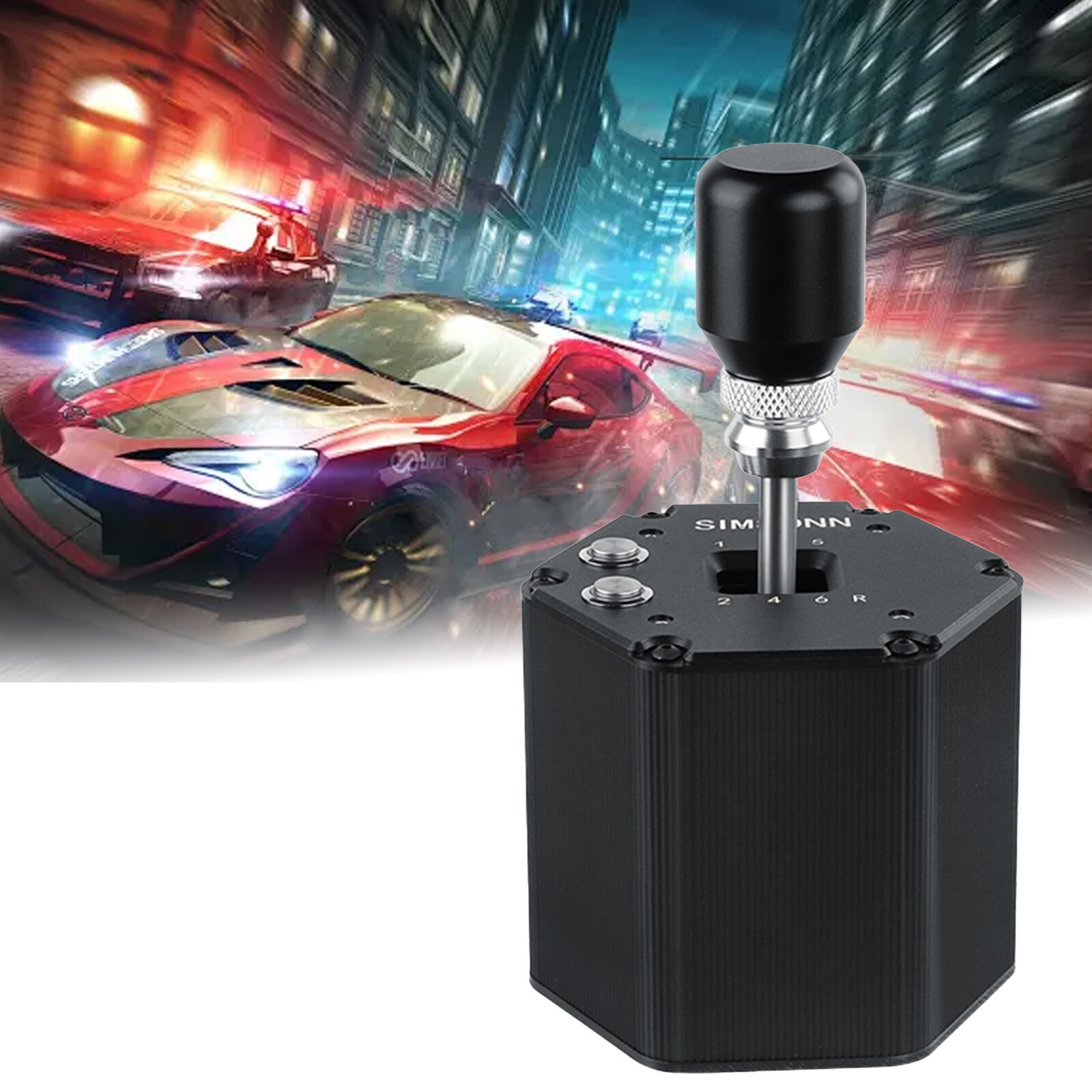 PC USB 6+R Gear Shifter Sim Racing Game For Logitech G29 G27 G25 G920 T300RS