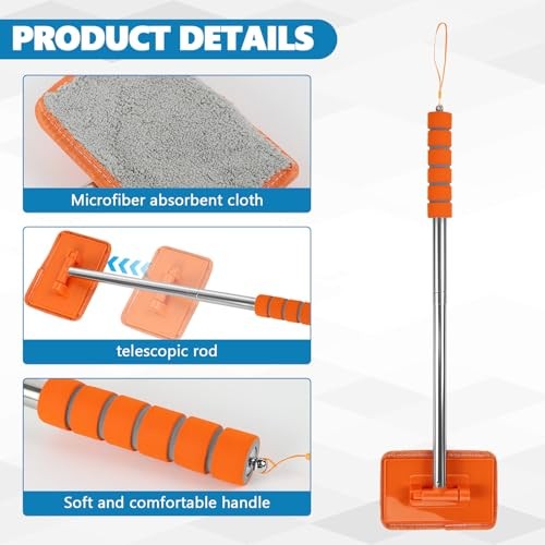 Car Windshield Cleaning Tool, Car Windshield Window Cleaner, Auto Glass Orange