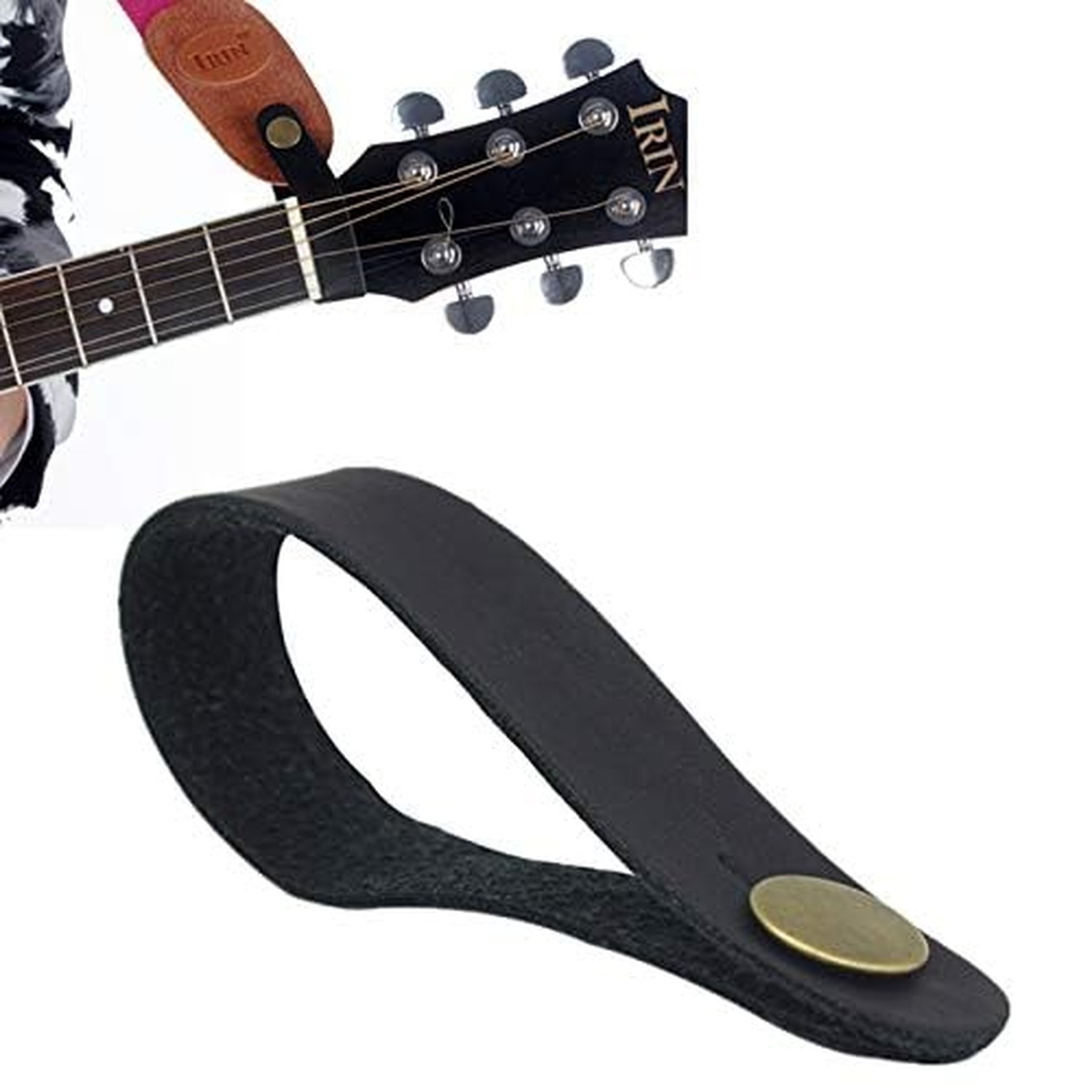 Premium Guitar Strap Lock, Leather Guitar Strap Button, Leather Guitar Neck S...