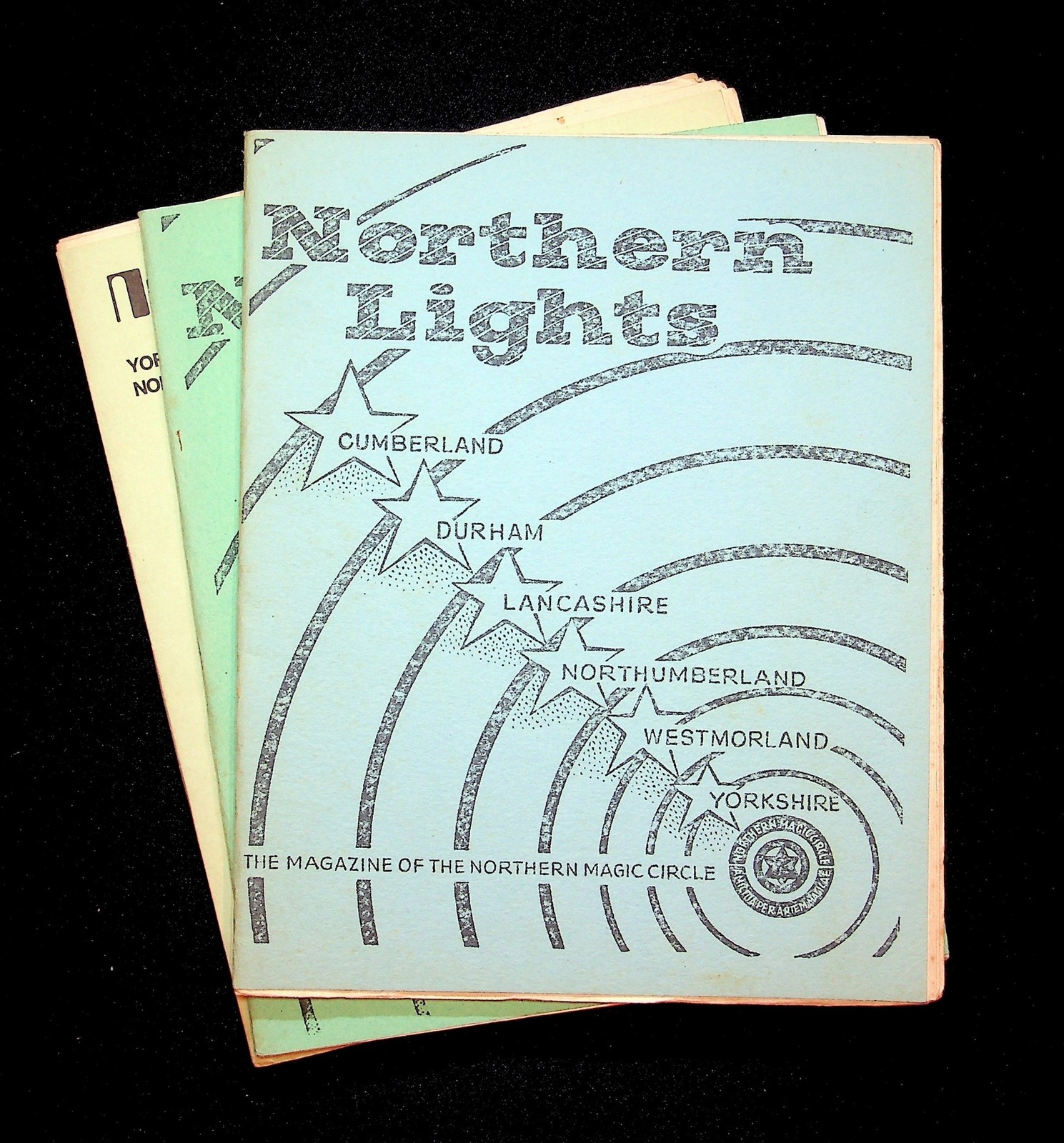 Lot 3x NORTHERN LIGHTS Magic Magazine MAGICIAN NORTHERN MAGIC CIRCLE c.1960s