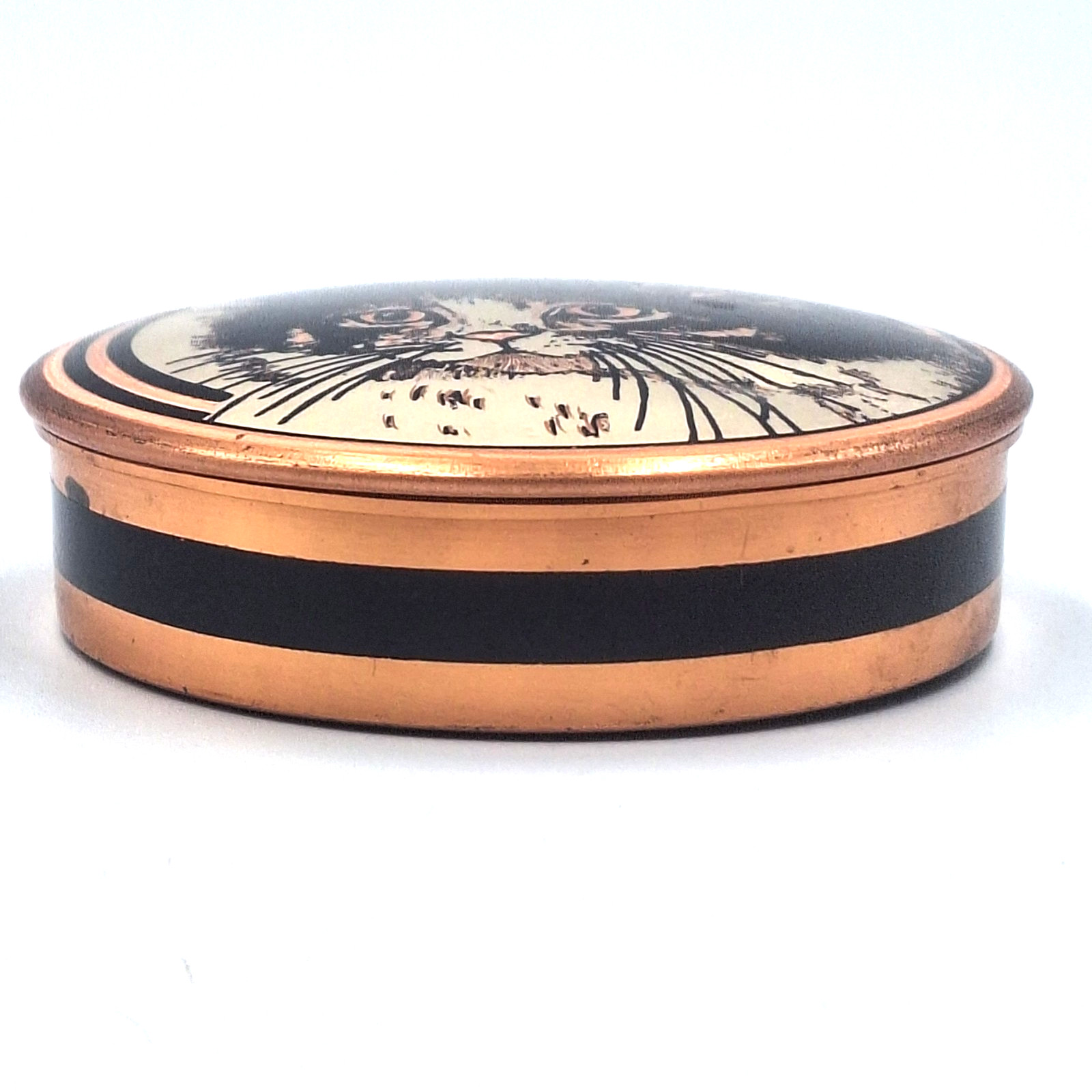 1994 Copper Cat Kitten Trinket Box
