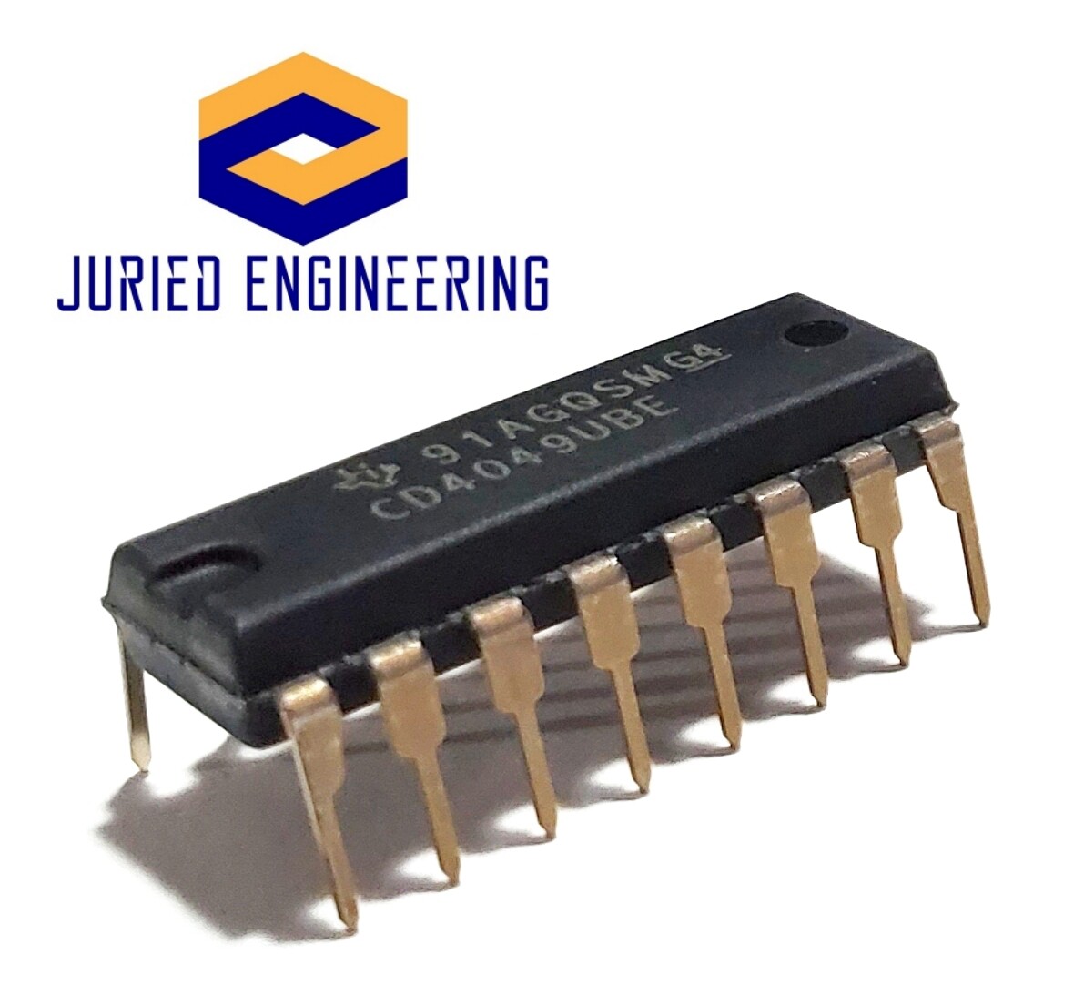 10PCS CD4049UBE CD4049 CMOS HEX Buffer/Converters - New IC
