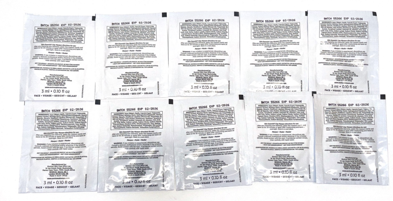Environ Hydrating Clay Masque (3ml X 10= 30ml) * NEW/SEALED/AUTHENTIC !!!