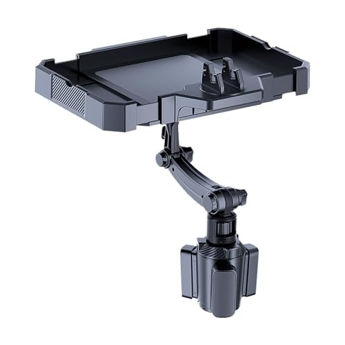 Larger Car Cup Holder Tray, 9~11 inch Expandable Car Food Tray for Larger Tray