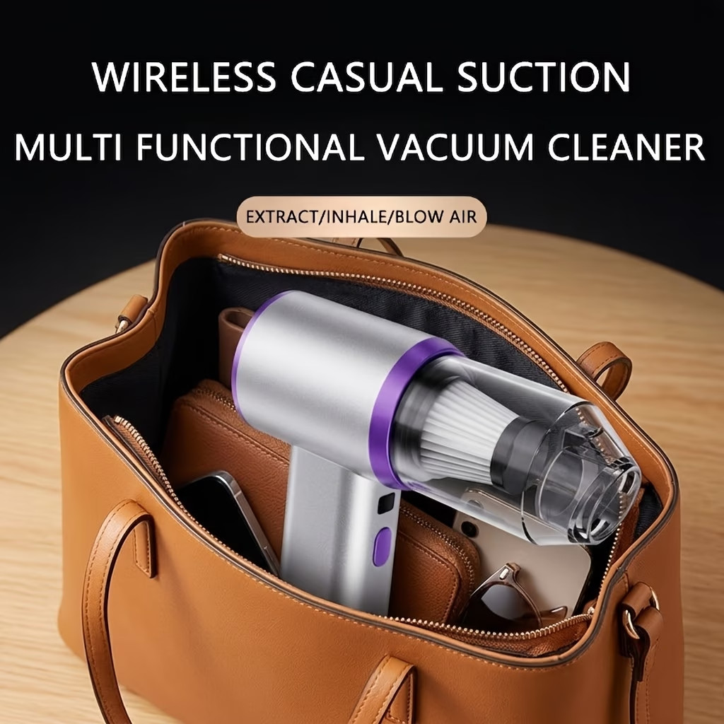 Home Wireless Vacuum Cleaner Mini Vacuum 4-In-1 Compressor Blower Pump Handheld
