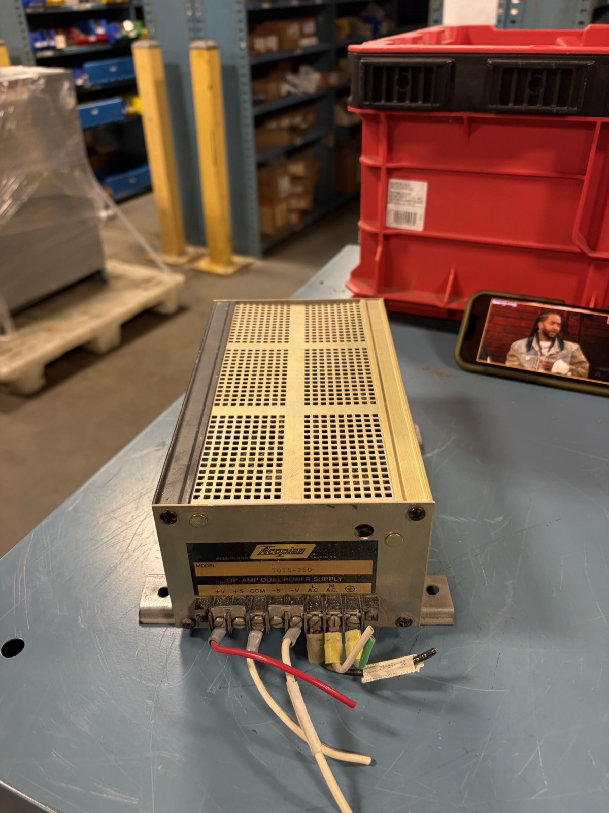 Acopian TD15-250 Linear Power Supply 15V 2.5A Dual Output USED
