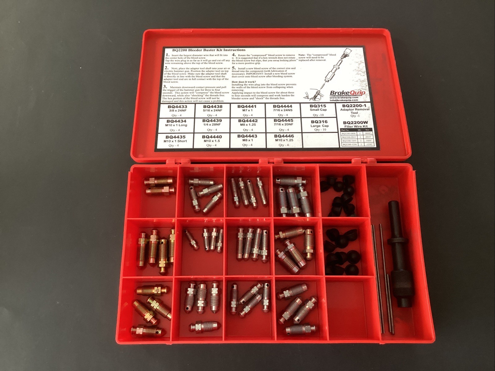 Brake Quip BQ2200Bleeder Buster Kit BARELY USED Free Ship