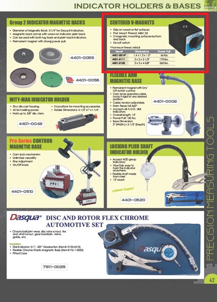 MINI CENTERED V-MAGNET (4401-0814)