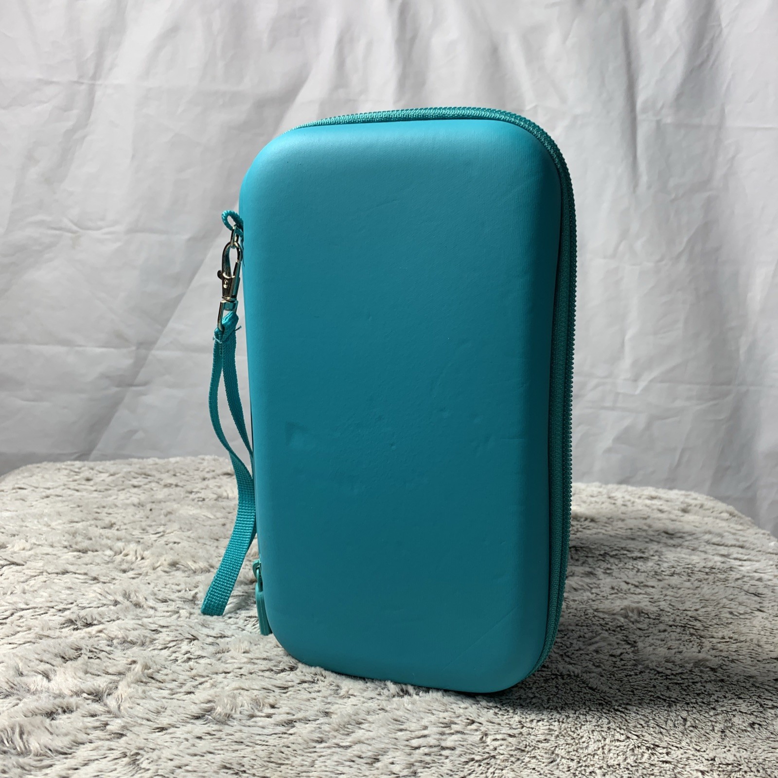 Nintendo switch Tiffany blue Zipper case with strap Hard Protective Case