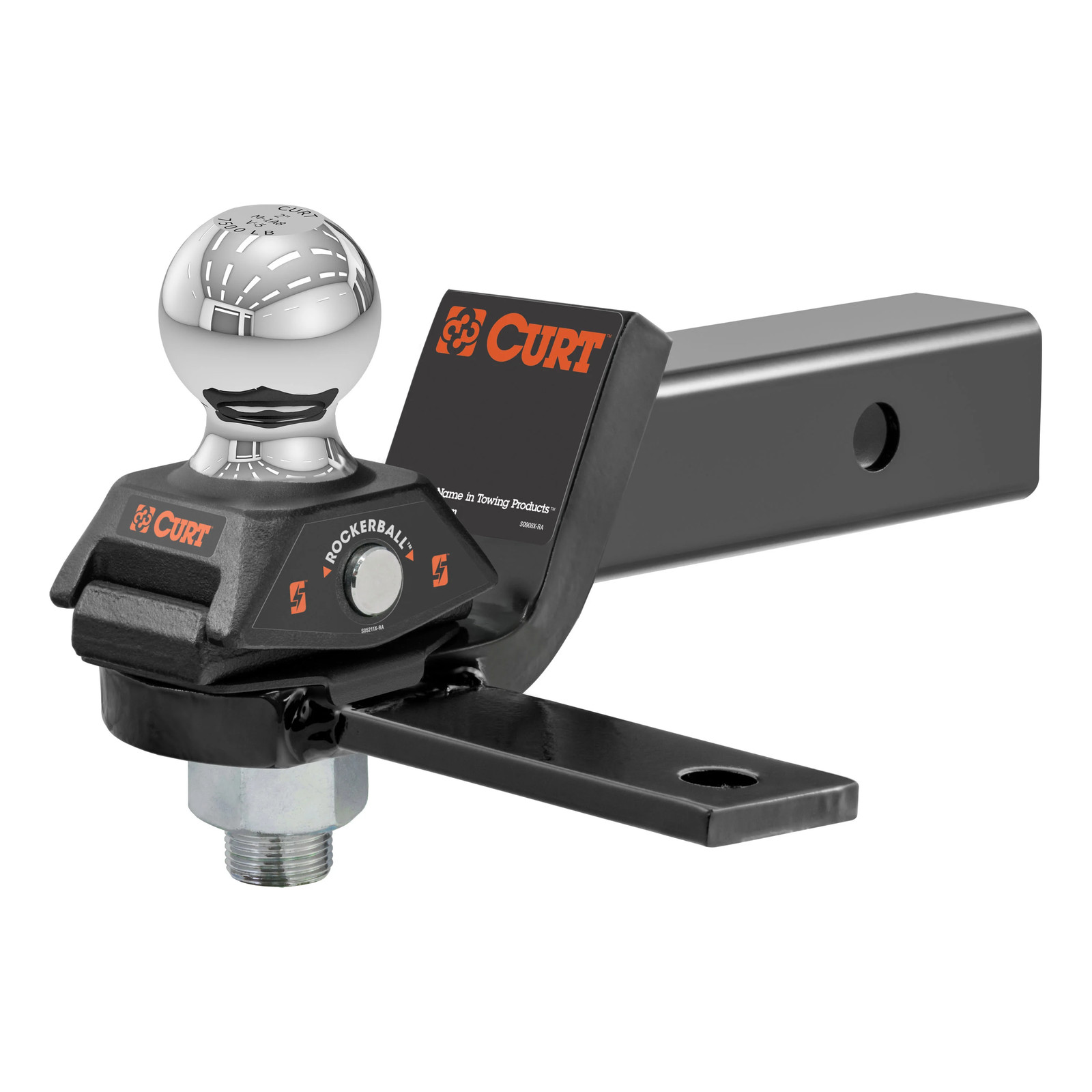 CURT RockerBall Cushion Hitch with Sway Tab (2-5/16" Ball, 2" Shank, 7,500 lbs.)