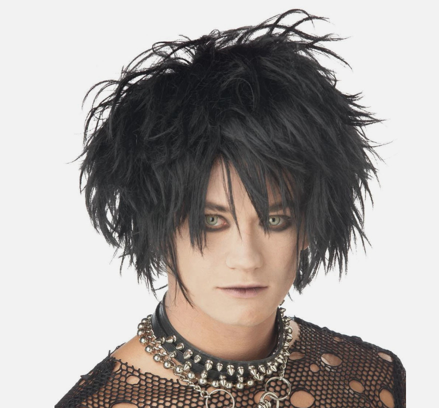 Midnight Fiend Scissorhands Adult Costume Wig California Costumes Black Hair