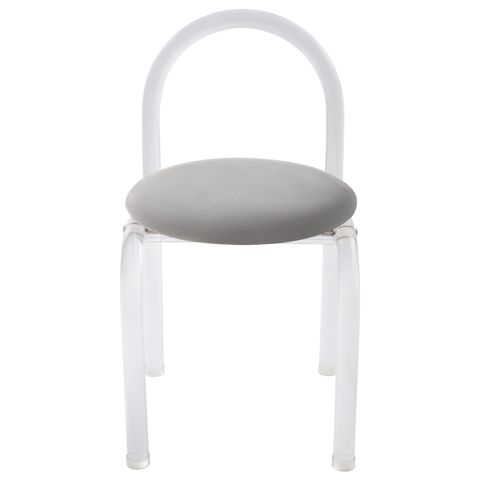 40*40*72cm Modern Minimalist Acrylic Clear Chair, 165.35 lbs Makeup Chair