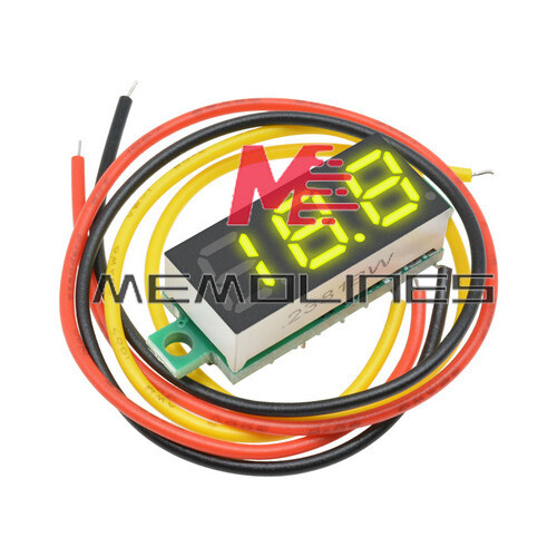 10 PCS Mini DC 0-100V 0.28" 3-Digital Voltmeter LED Voltage Panel Meter 3-Wires