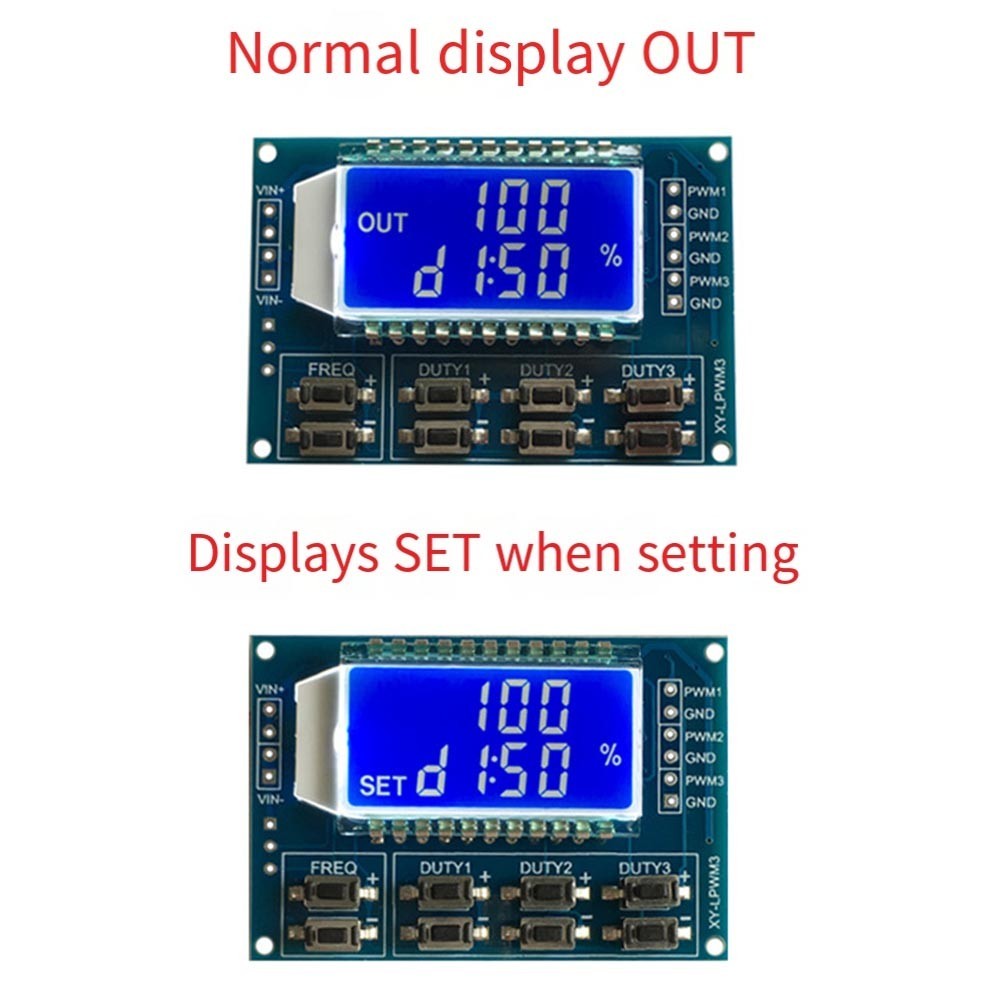 Adjustable Rectangular Wave Signal Generator with Serial Communication