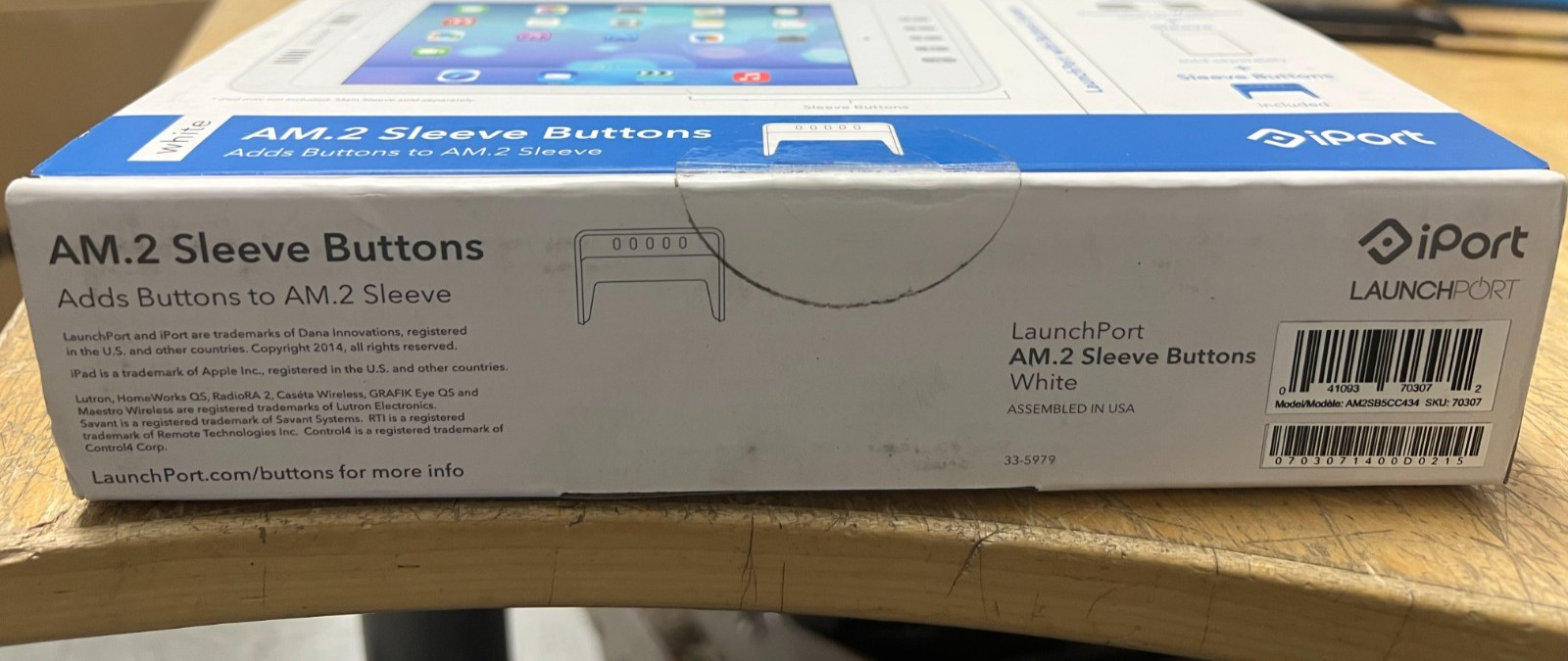 LaunchPort AM.2 Sleeve Buttons Only – White