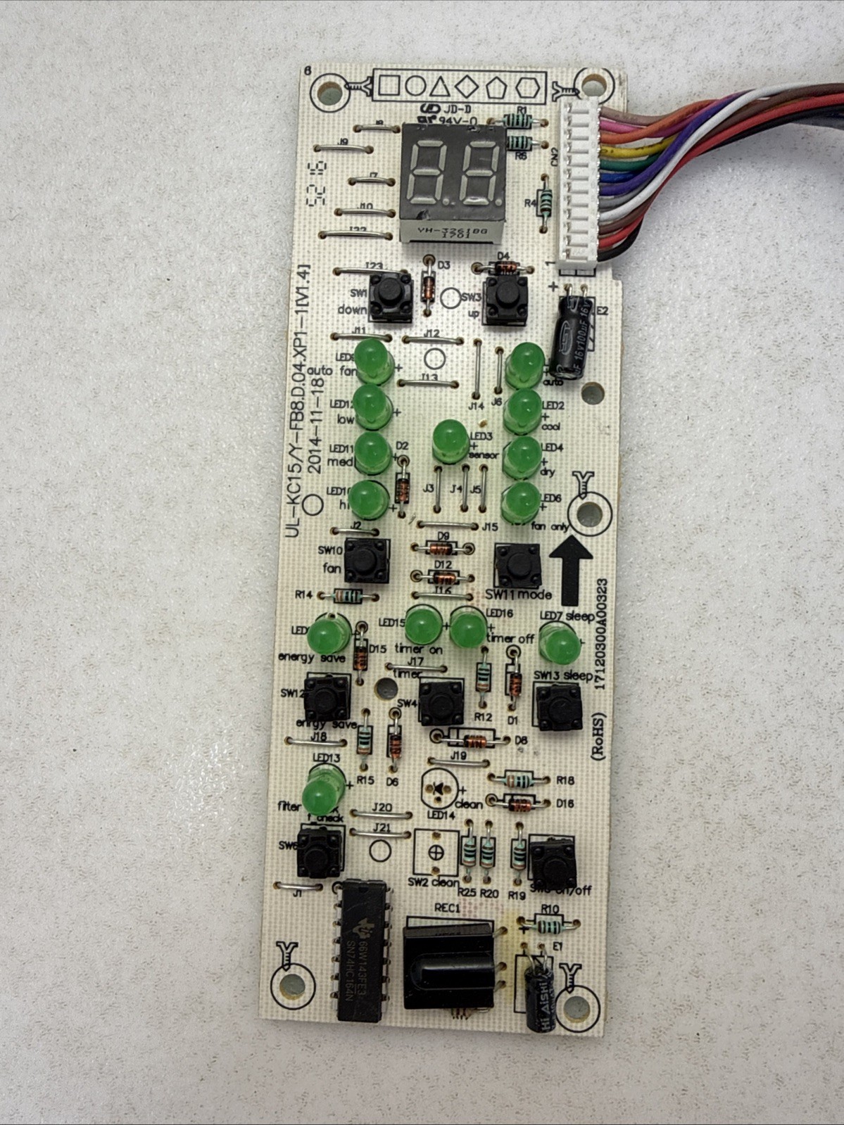 ROHS UL-KC15/Y-FB8.D.04.XP1-1 Control Board