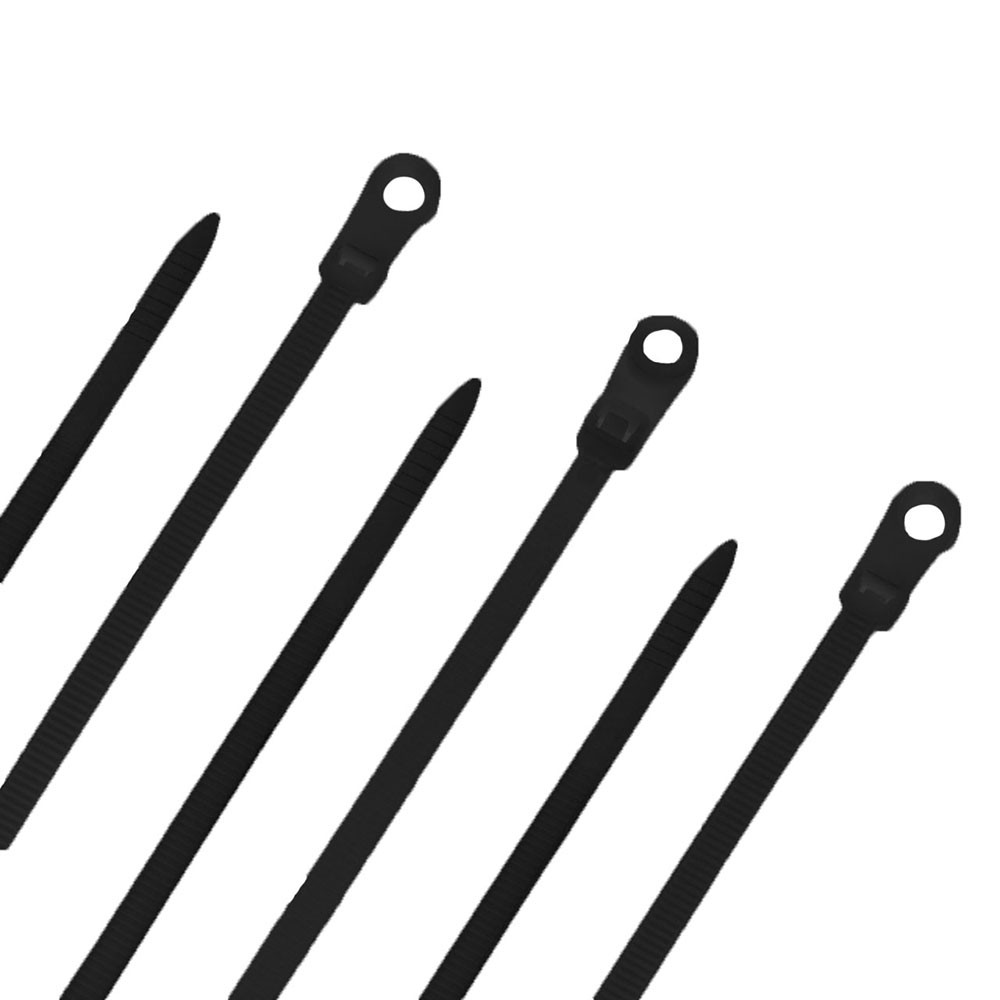 NavePoint 15 Inch Nylon Black Cable Ties 120 Lbs  100 Pack