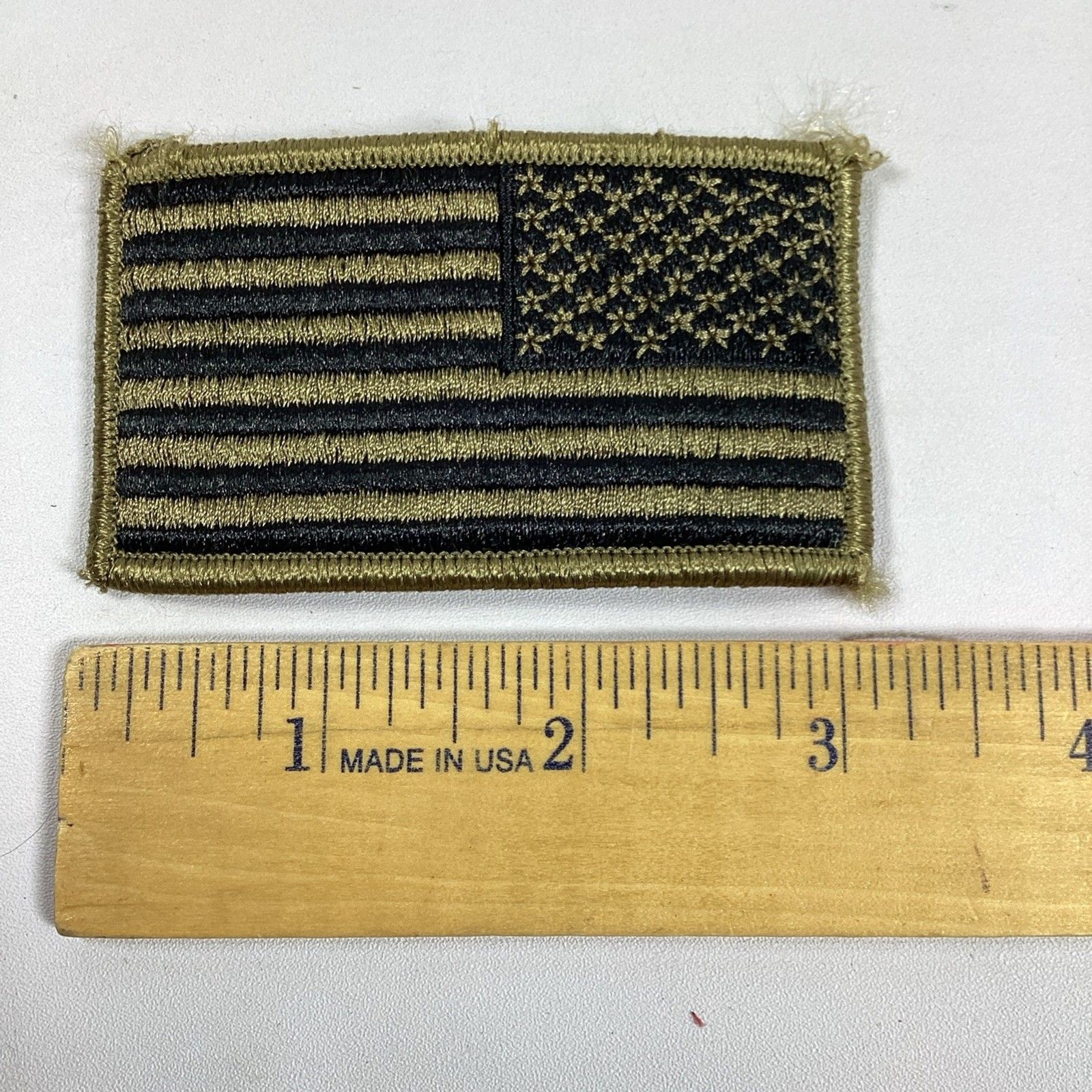 US Army Name Tape Lot Flag Patch USGI Nametape Tag Hook Loop