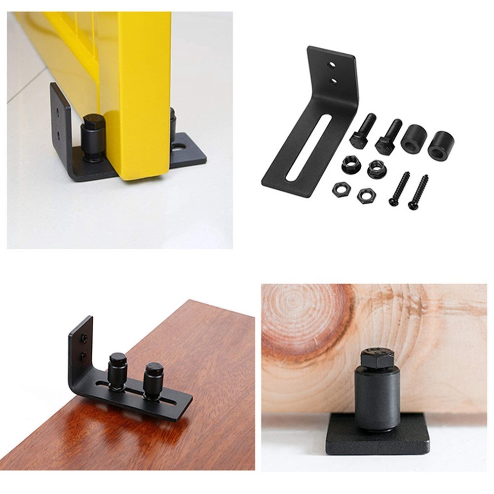 Heavy Duty Sliding Door Floor Guide with Adjustable Rollers Flush Fit Design