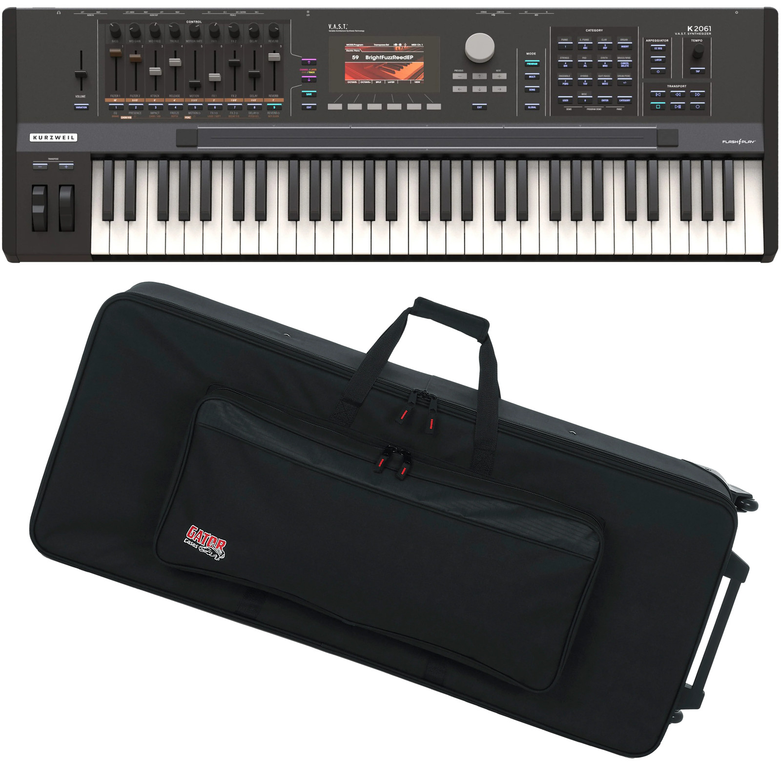 Kurzweil K2061 Synthesizer Workstation CARRY BAG KIT