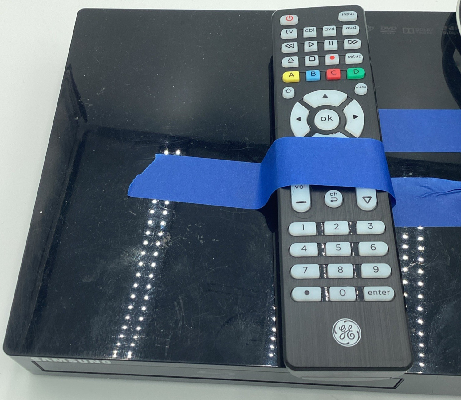 Samsung BDJ5700 Smart Blu-ray DVD Player Tested And Working. Universal Remote