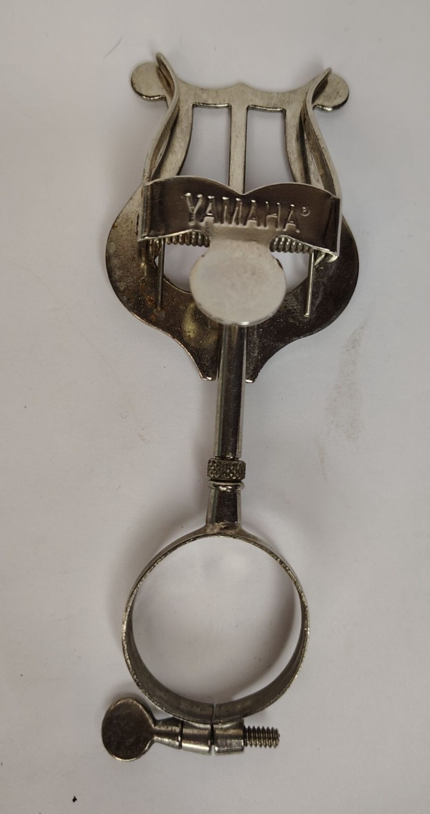 Yahmaha Sheet Music Instrument Clamp Holder, Silver Tone, Lyre Shape