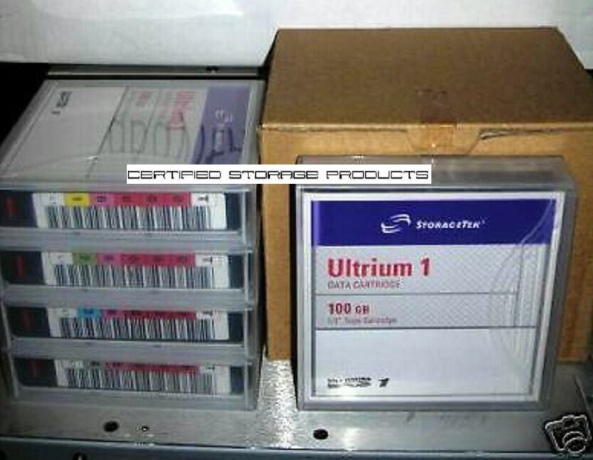 NEW 5/PK StorageTek LTO Ultrium 1 Data Tape Cartridges w/Bar Scan Labels MEDLTO1