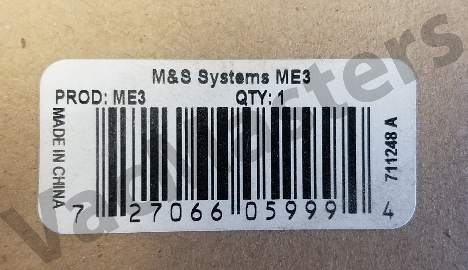 M&S Systems ME3 Front Door rough-in for dmc1