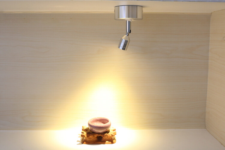 3W LED Light Cabinet Rechargeable Battery-Powered On/Off Button Spotlight Wine