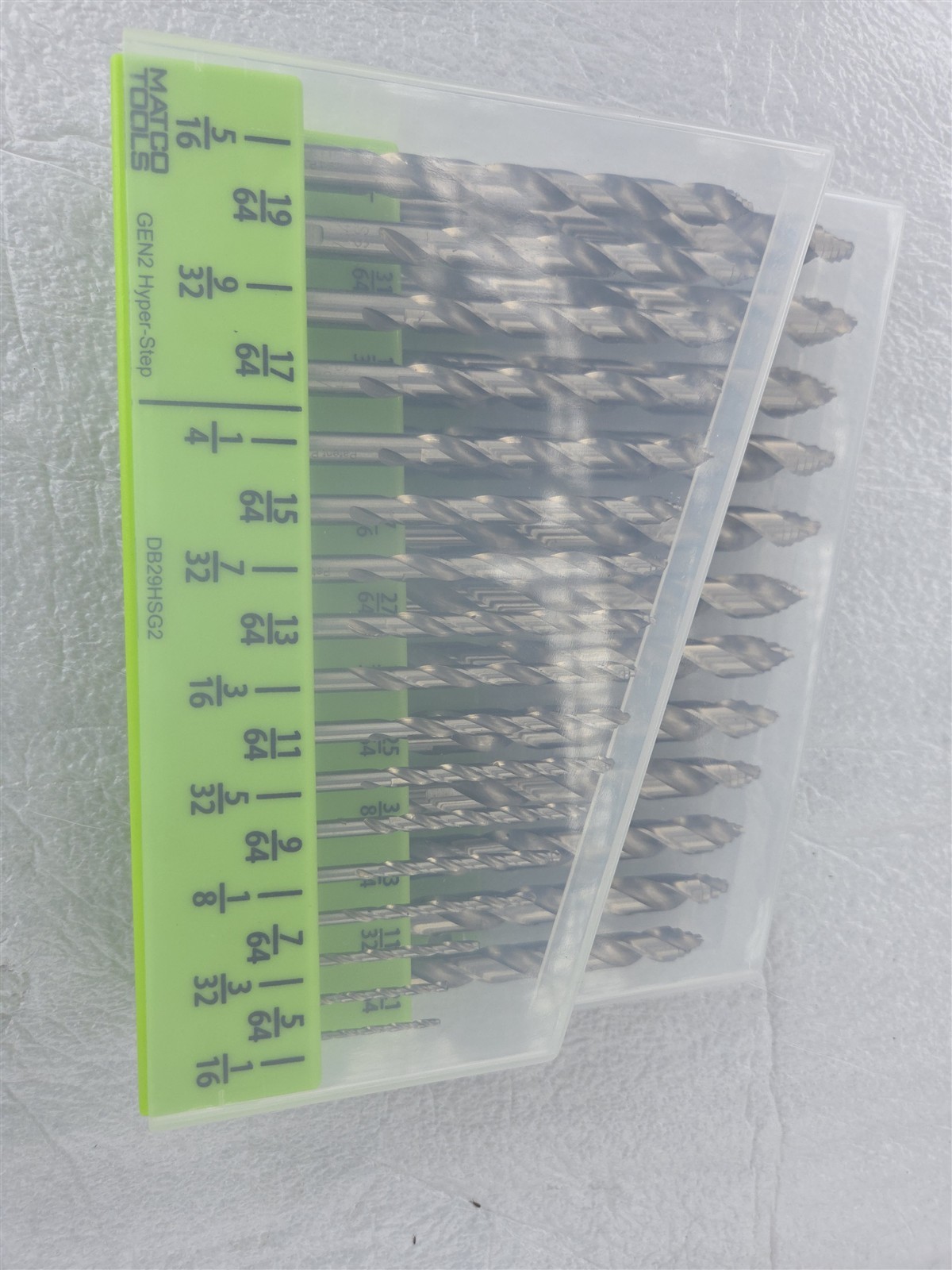 Matco Tools Gen2 Hyper-Step 29pc High-Speed Steel Drill Bit Set | DB29HSG2