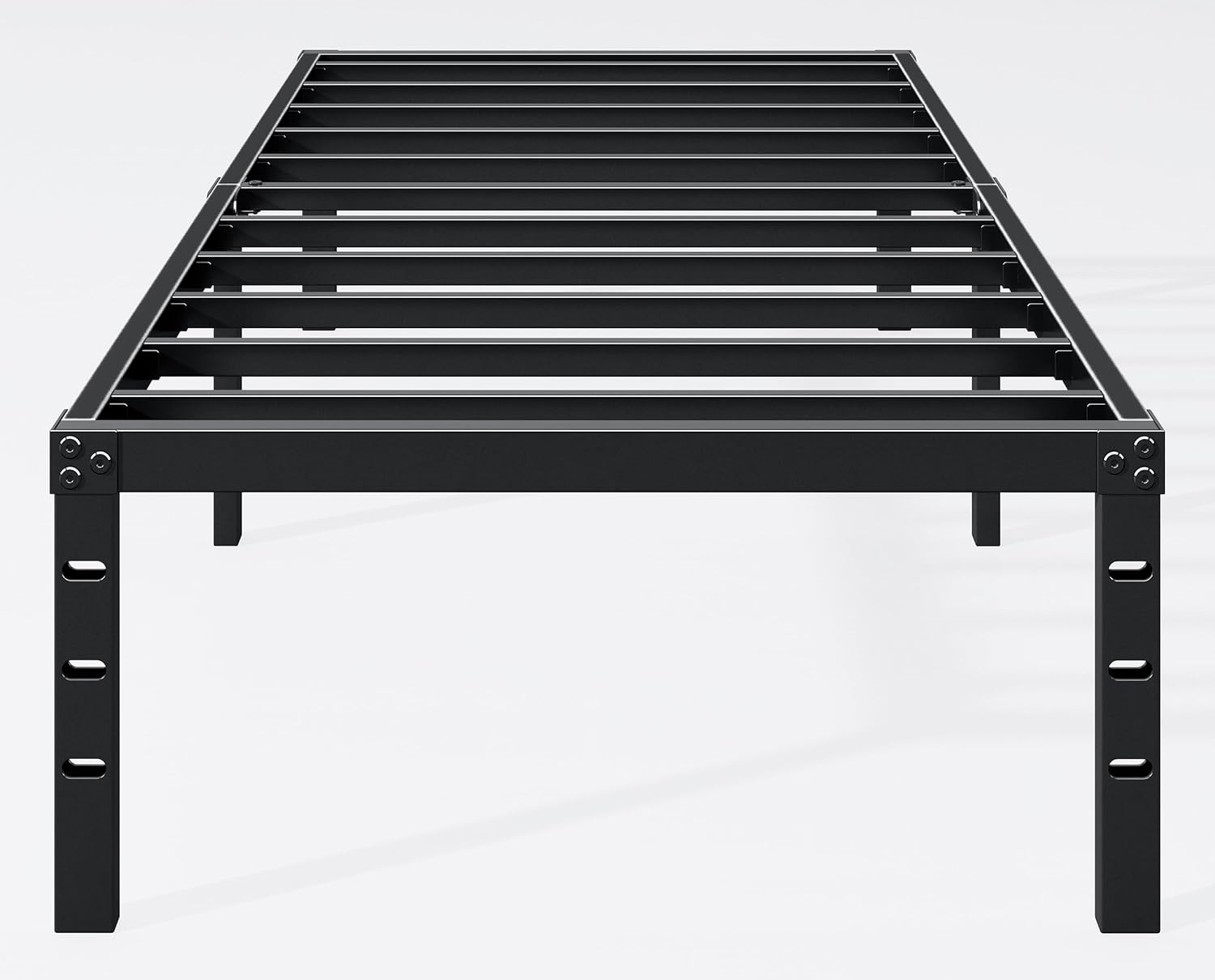 Hafenpo 18 Inch Twin Bed Frame - Sturdy Metal Platform Twin Size, No Box Spring