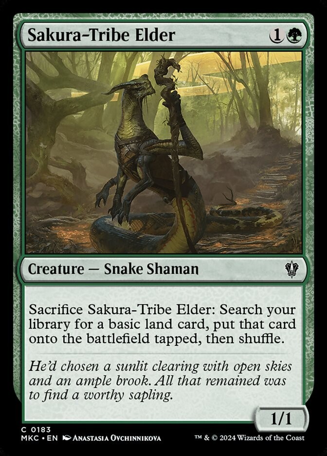 Sakura-Tribe Elder 0183 Non Foil Common MKC MTG Near Mint