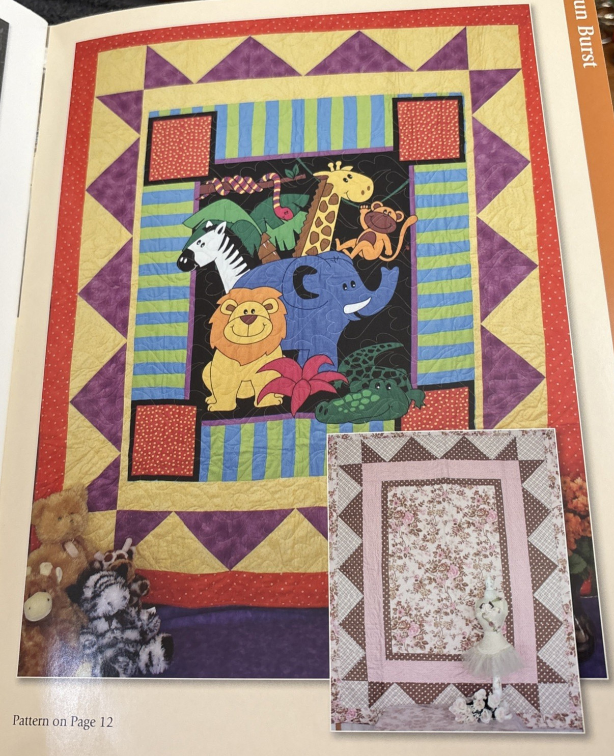 Rare Designs by Lavender Line PANELS & PRINTS Quilt Pattern 2009 bk