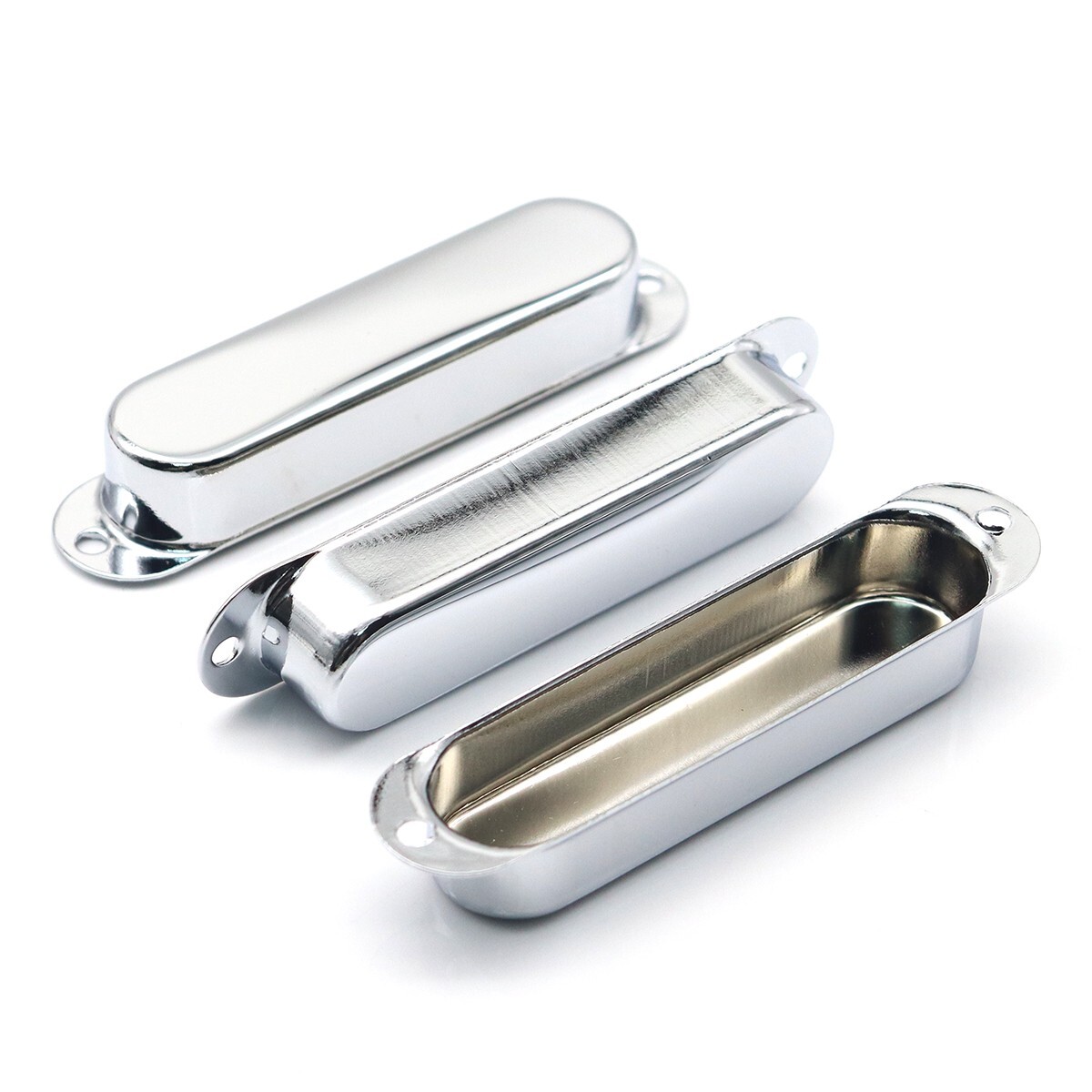 Electric Guitar Pickup Cover Knobs and Switch Tips Chrome Set for FD Start SQ