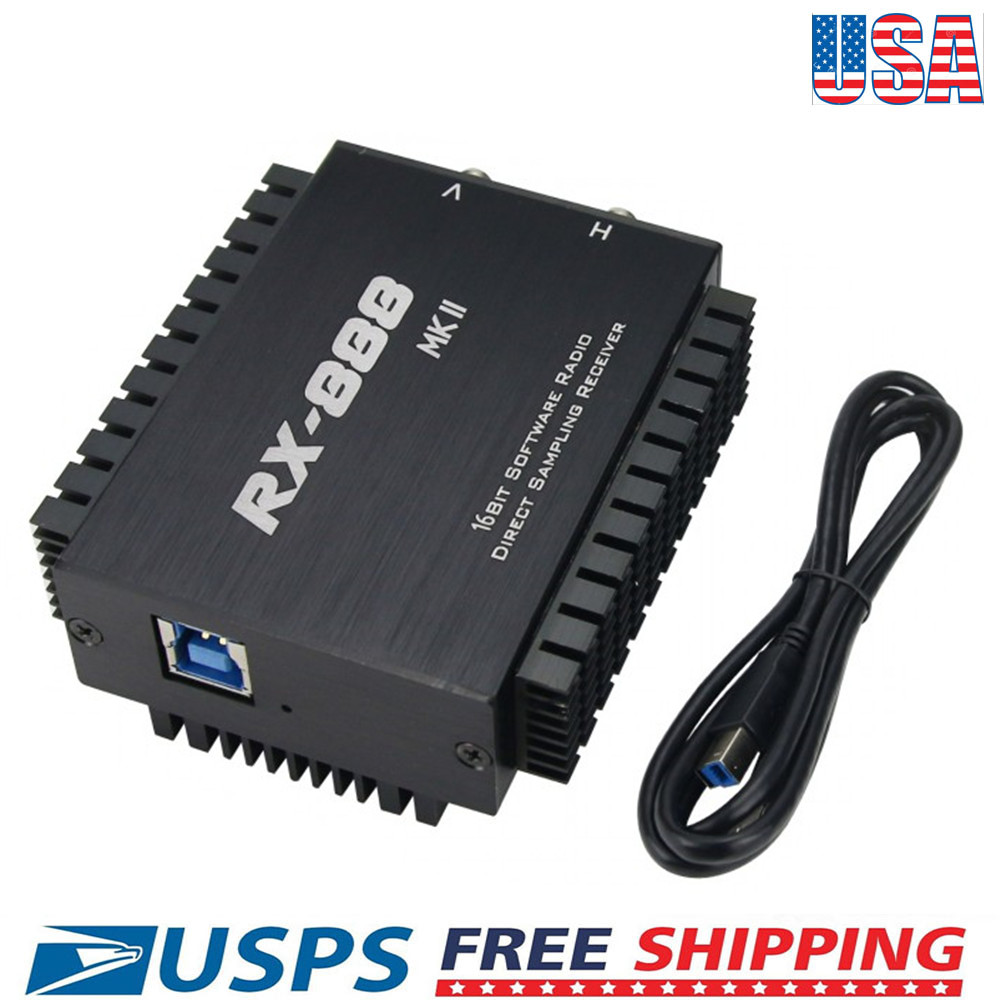 RX-888 MKII SDR Radio Receiver SDR Ham Radio Receiver LTC2208 16Bit ADC USA