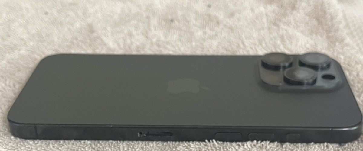 Apple iPhone 15 pro max rear back glass housing chasis Gray ( Sim card version )