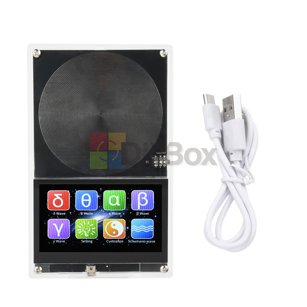 Touch Screen Schumann Wave Generator 0.01-99999Hz With Case 3.55mm AUX Interface