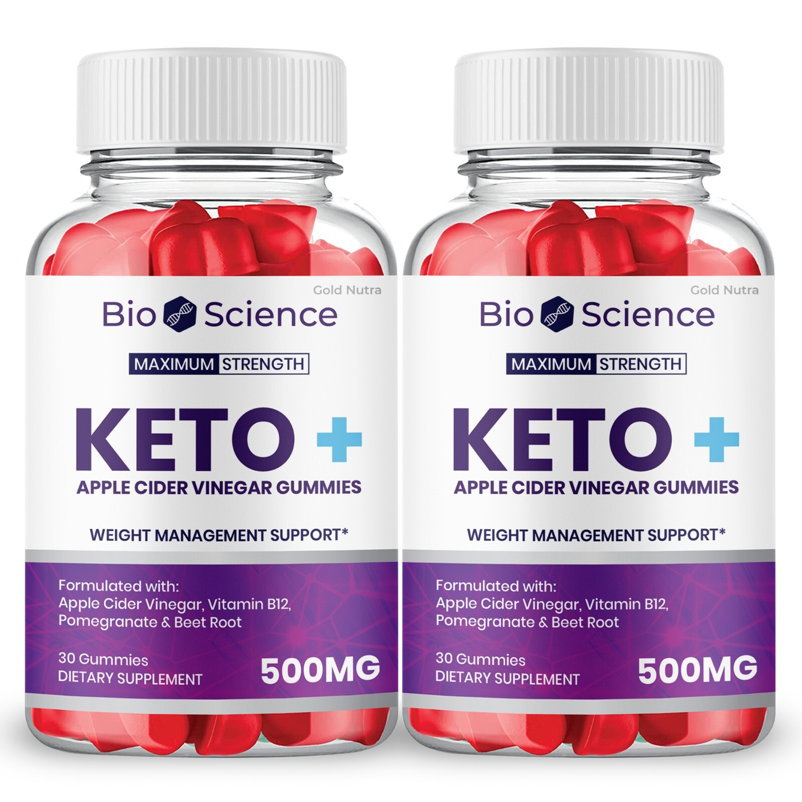 (2 Pack) Bio Science Keto ACV Gummies, Original BioScience Weight Loss Support