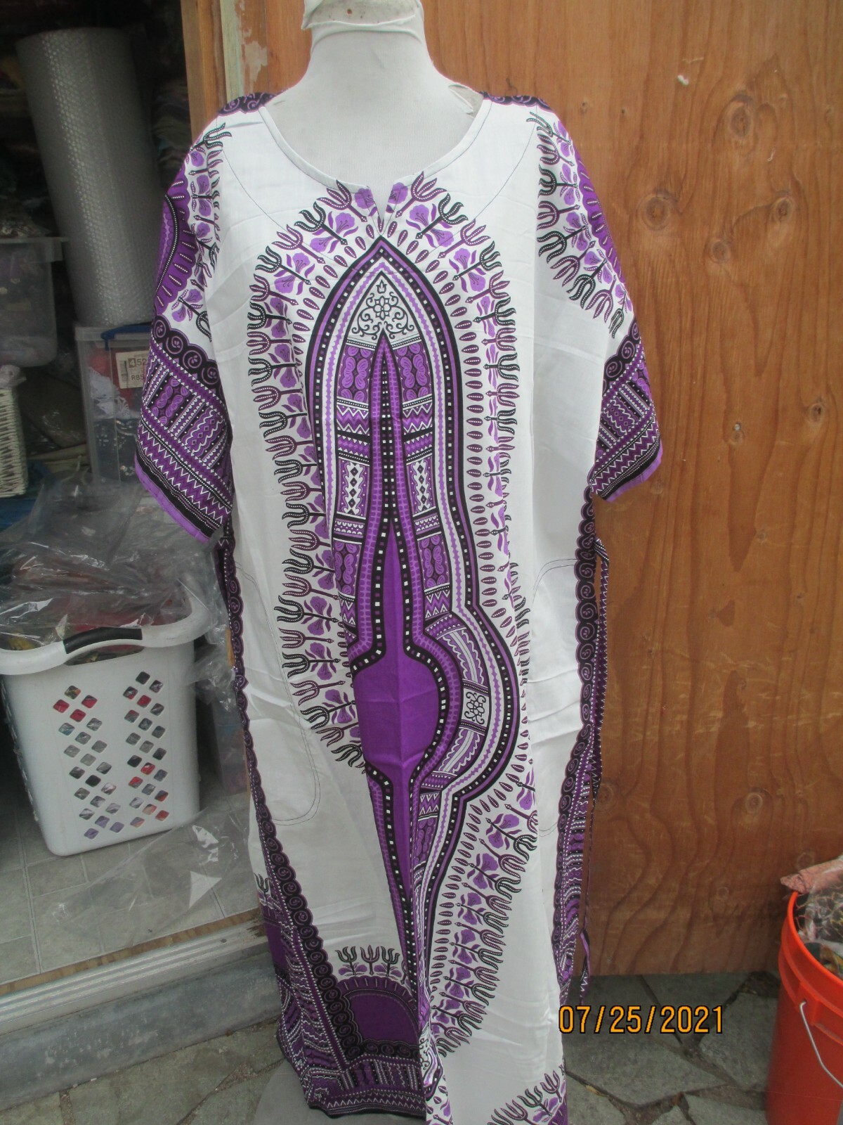 NEW Dashiki African dress Women Traditional Dress long caftan 2XL Size