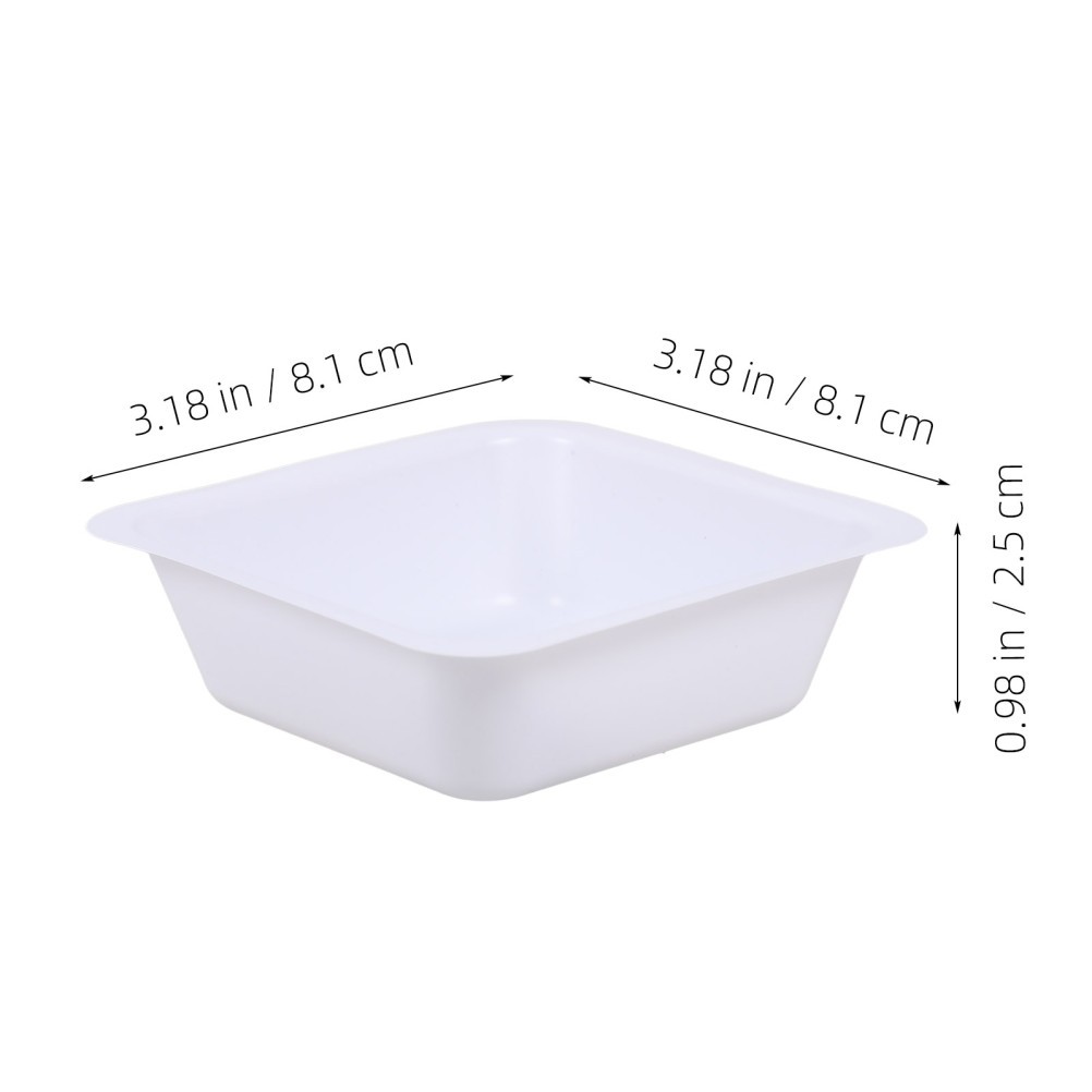 20 Pcs Measuring Weigh Boat Lab Plastic Boats Sample Weighing Trays