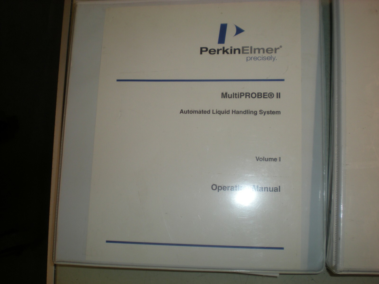 Perkin Elmer Multiprobe II 7001719 Operation Manual and 1694233 Training Program