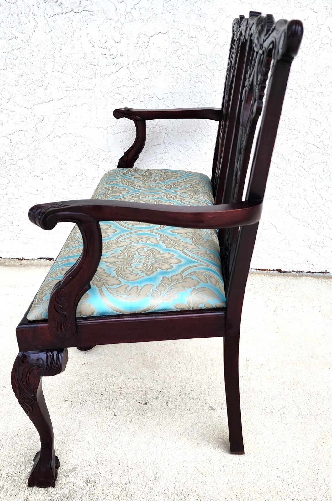 Chippendale Bench Settee Vintage