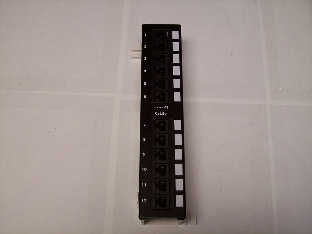 cpp5-12AL 12 port cat5e 10 inch wall mount mini patch panel cpp512al cyrex