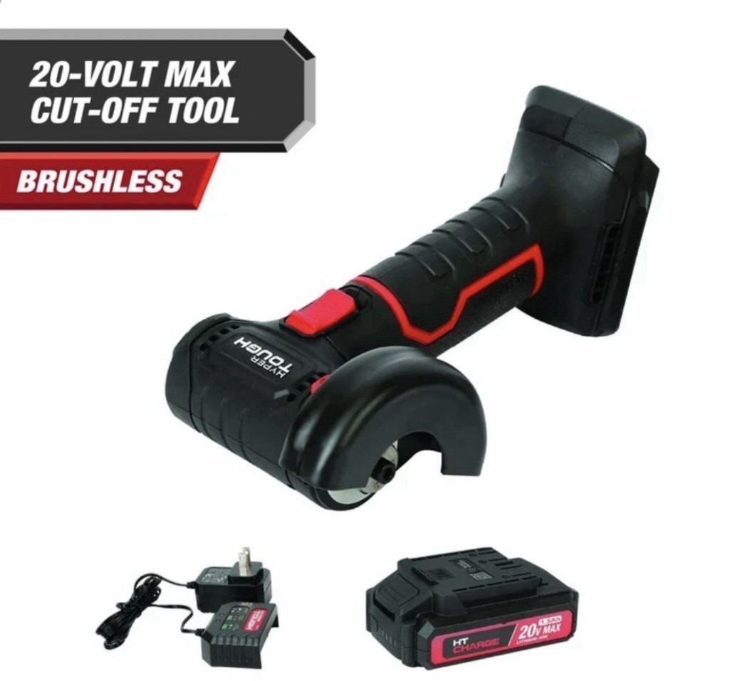 Hyper Tough 20V Max Brushless Cordless Cut-Off Tool with Battery and Charger Hyp