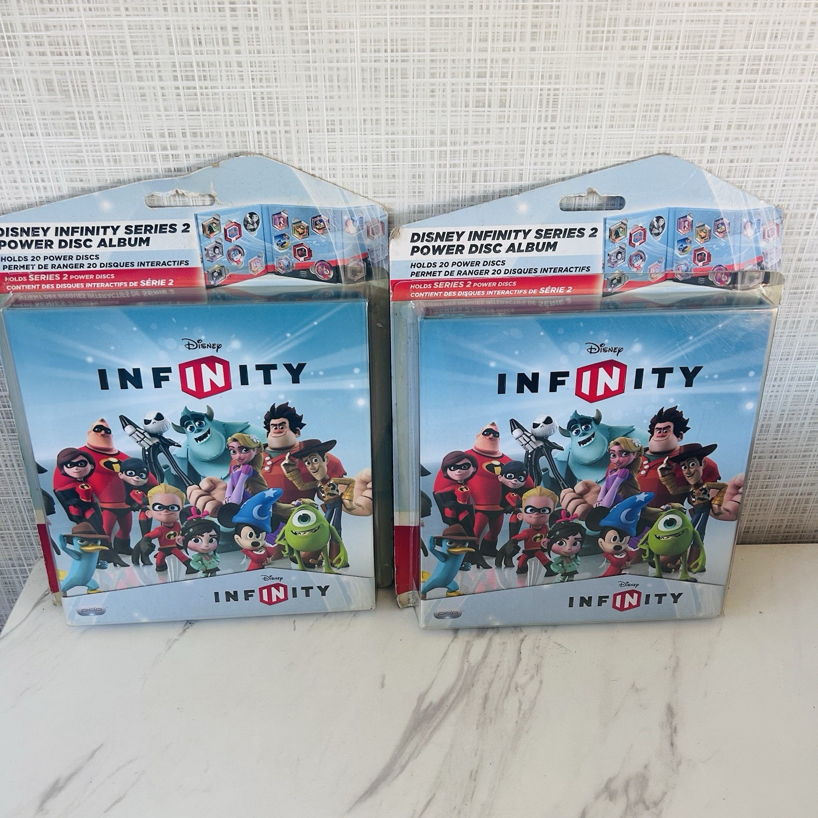 2 Disney Infinity Power Disc Album Holds 20 Wave 1 Power Discs PDP Gaming NEW