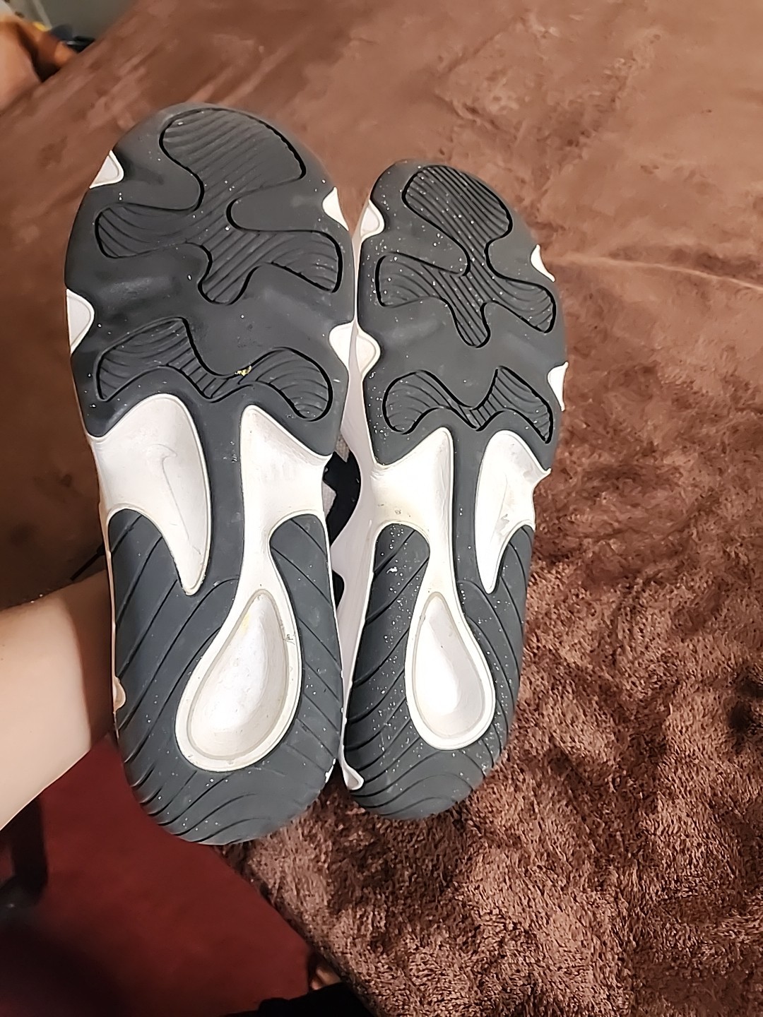 Nike Air.didnt Get To Wash But Very Nice,sz 15 Blk.white.